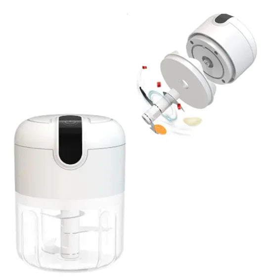 Mini Electric Portable Food Processor 3 Blades USB 250 ml Bivolt