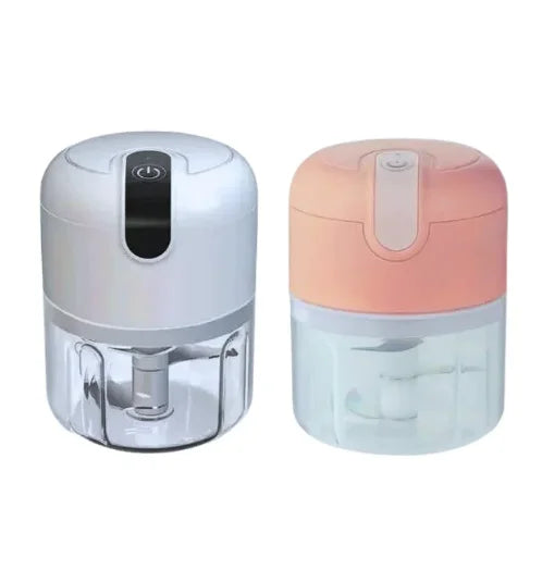 Mini Electric Portable Food Processor 3 Blades USB 250 ml Bivolt