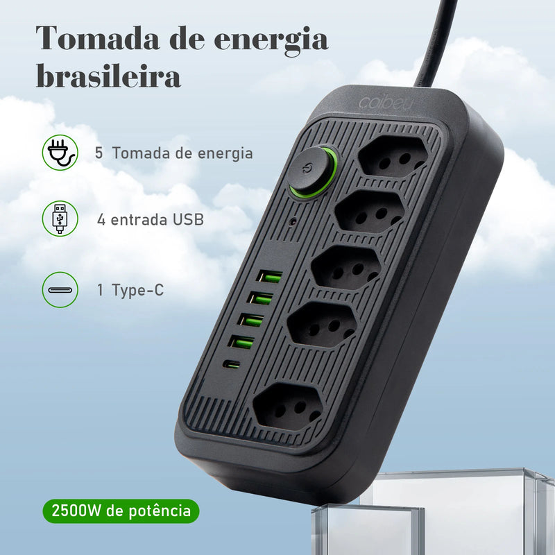 Extension Outlet, Line Filter, Power Extension, USB Socket, Plug, Water Plug, Brazil Line Filter, 100-220V,10A